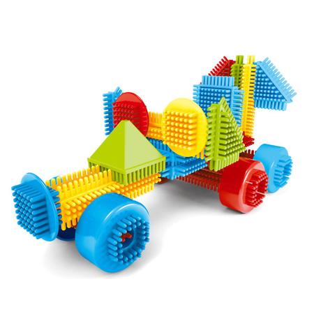 Imagem de Brinquedo Educativo Infantil Bloco de Montar 150 Peças de Encaixar Coloridas Didático Pedagógico Educativo Criativo