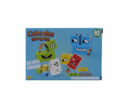 Jogo Educativo Cubo Das Emoções Monta Cara Expressão Faces Pedagógico  Presente Para Criança Didático Infantil Menina Menino Divertido Criativo  Paki Toys - 1202 : : Brinquedos e Jogos