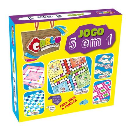 Brinquedo Educativo Jogo De Damas Adaptado Estojo Em Mdf - Carlu Brinquedos  - Jogo de Dominó, Dama e Xadrez - Magazine Luiza