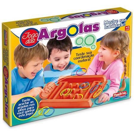 Brinquedo Educativo e Divertido Jogo Das Argolas PlasBrink Jogo Educativo 6  anos