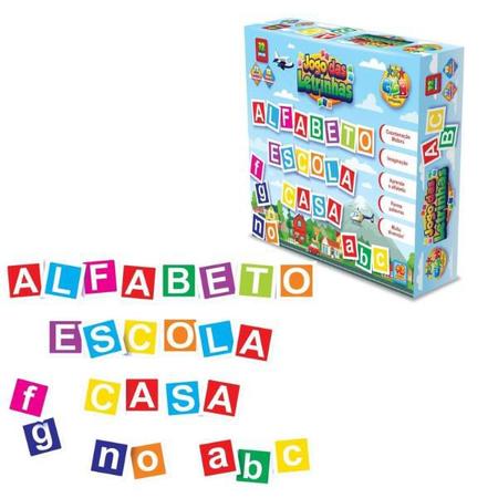 Brinquedo Educativo Jogo das Letrinhas 72 Peças GGB - SUPERIA PAPELARIA