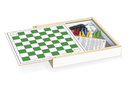 Jogo De Tabuleiro Damas Clássico Estratégia Inteligência Presente 2200 -  Coluna - Brinquedos de Estratégia - Magazine Luiza