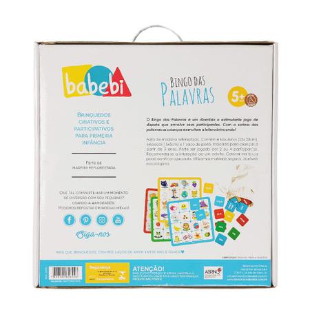 Jogo de Alfabetização Formar Palavras Com Letras do Alfabeto - Babebi -  Letras, Números e Memória - Magazine Luiza