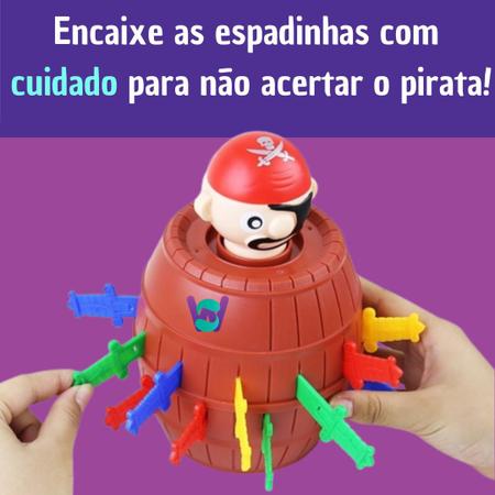 Jogo Barril do Pirata Pula Pula Pirata Brinquedo Educativo - Art Brink -  Jogos Educativos - Magazine Luiza
