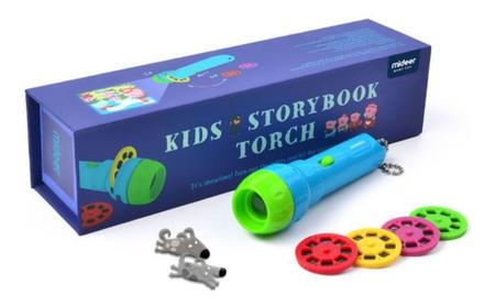 Imagem de Brinquedo Educativo Lanterna Contando Histórias Menino Menina 4 Anos