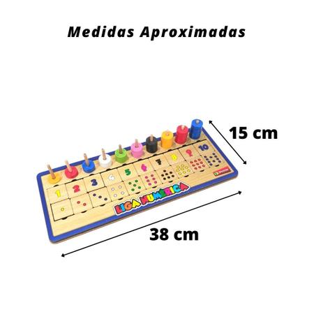 Liga Numérica - Jogo matemático - Maninho - Brinquedos Pé de Jacaré