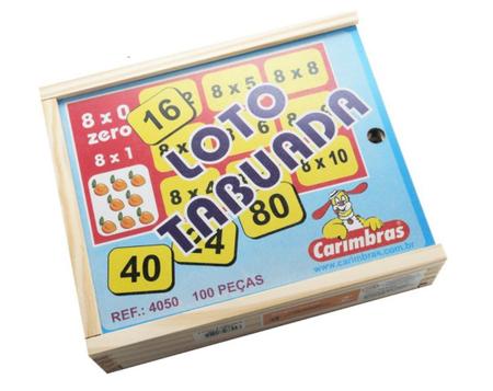 Loto-tabuada-carimbras em Brinquedos - Jogos Educativos Sim