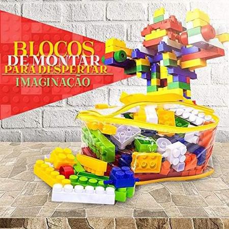 Brinquedo Educativo Mega Blocos de Montar 120 Peças - Pirlimpimpim