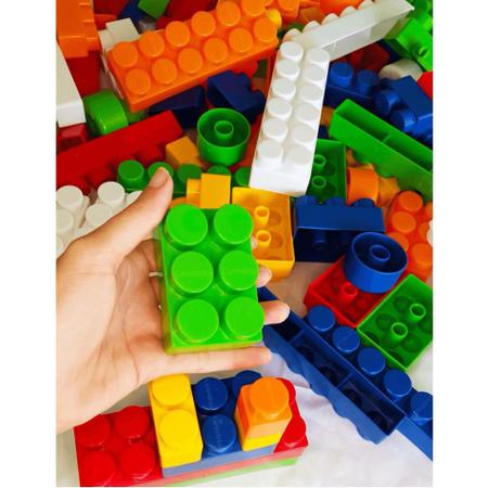 Brinquedo Educativo Mega Blocos de Montar 120 Peças - Pirlimpimpim  Brinquedos