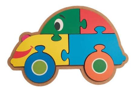 Jogo Quebra cabeça Carros - 48 Peças Brinquedo Infantil de Montar