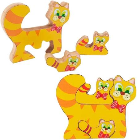 Brinquedo Educativo Quebra-cabeça Infantil - Gatinho