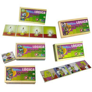 Jogo Sequencia Logica de Tempo 16 pcs MDF 1111 Carlu - Outros Jogos -  Magazine Luiza