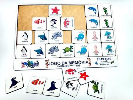 Jogo Da Memoria Infantil Brinquedo Pedagogico Mdf Fazendinha Animais Pais e  Filhos, Magalu Empresas