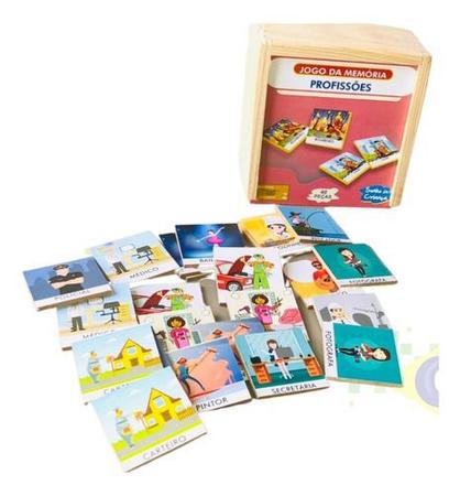 Kit Com 4 Jogos Divertidos Em Madeira Brinquedo Educativo