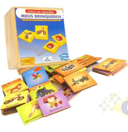 Jogo da memoria infantil em mdf cara de bichos pais e filhos - Jogos de  Memória e Conhecimento - Magazine Luiza