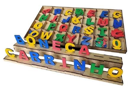 Brinquedo Educativos - Letras Móveis - Kakareco Brinquedos Educativos Imagem de Brinquedo Educativos - Letras Móveis