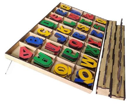 Brinquedo Educativos - Letras Móveis - Kakareco Brinquedos Educativos Imagem de Brinquedo Educativos - Letras Móveis
