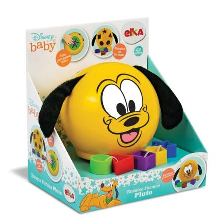 Imagem de Brinquedo Encaixe Formas 6 peças Pluto Disney Recomendado para Crianças a Partir de 12 meses Elka - 1235