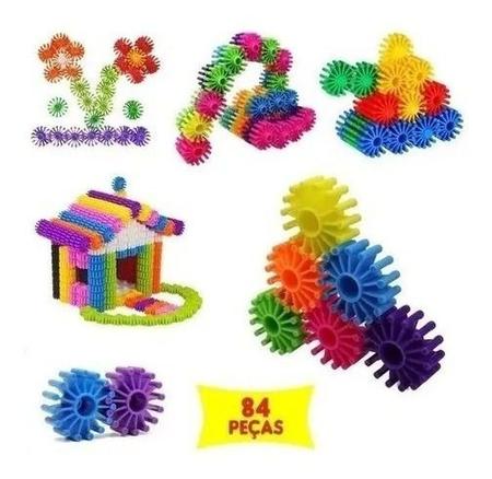 BRINQUEDO DE MONTAR ENCAIXE EDUCATIVO CRIATIVO PLOKT 200 PEÇAS - PAKI TOYS  - LOJAS RENASCER