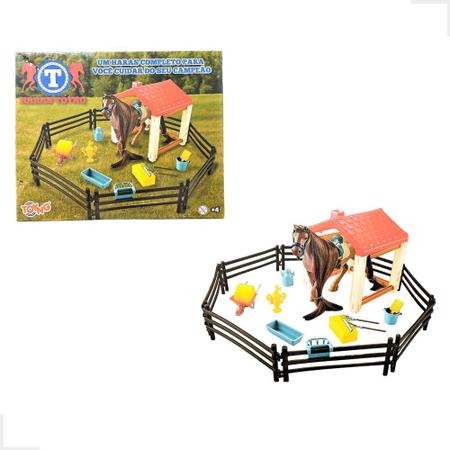 Cavalo De Brinquedo Marrom Kit Estábulo Pra Fazendinha Toyng em Promoção na  Americanas