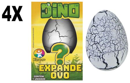 Imagem de Brinquedo Expande Na Agua Kids Dino Expande Ovo Kit com 4