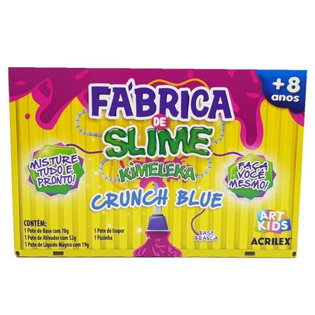 Imagem de Brinquedo Fabrica De Slime Kimeleka Crunch Blue Acrilex