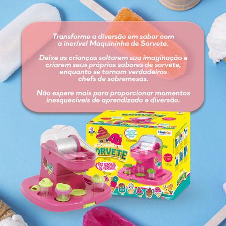Imagem de Brinquedo Fábrica De Sorvete Sorveteria Infantil - Cor Rosa