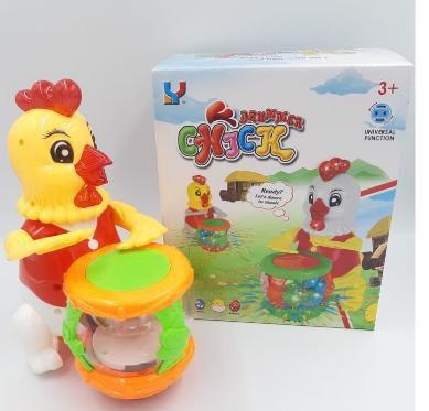 Imagem de Brinquedo Galinha  Infantil   Bate Tambor Com Luz E Som