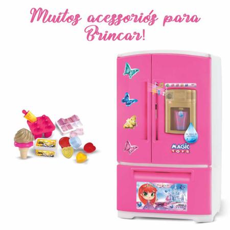 Imagem de Brinquedo Geladeira Princesa Meg luz e sons Magic Toys -8056