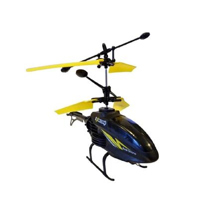 Helicóptero Com Controle Remoto E Sensor Brinquedo Voador Recarregável Avião  Infantil