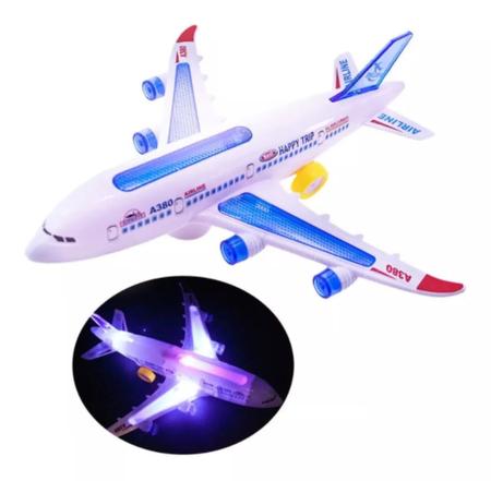 Avião Com Controle Remoto Infantil Brinquedo - Company kids