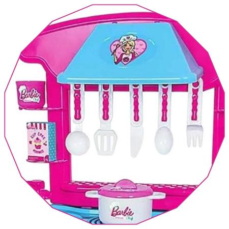 Imagem de Brinquedo Infantil Barbie Cheff Cozinha FogÃozinho