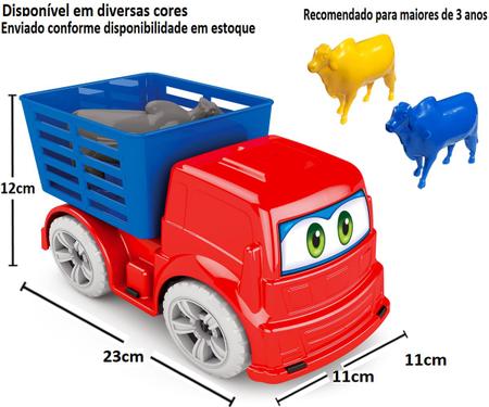 Caminhão Boiadeiro Brinquedo Infantil Zuca Toys