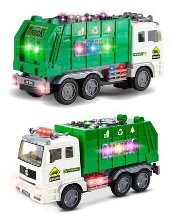 Caminhão Lixo Coletor Brinquedo Infantil Musical Som E Luzes - R$ 63,9