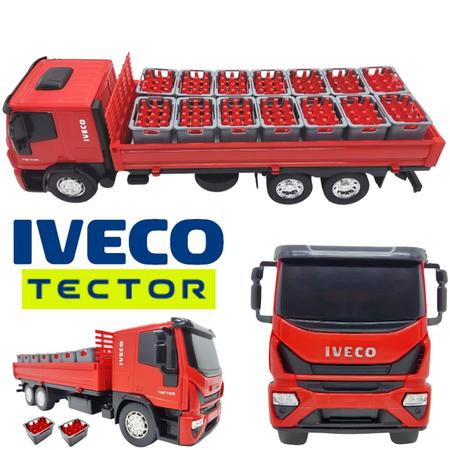 Miniatura Caminhão Brinquedo Infantil Iveco Bebidas Garrafas