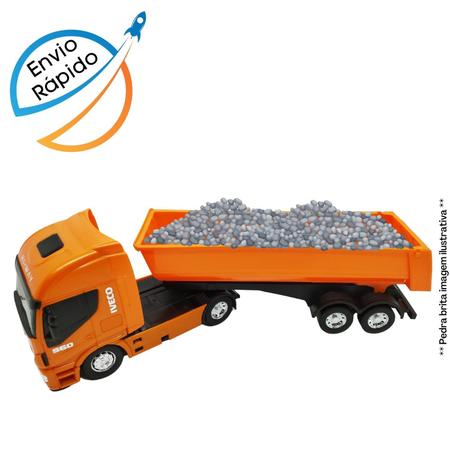 Caminhão de Areia Caçamba Brinquedo Iveco Realista 40cm - Usual Brinquedos  - Caminhões, Motos e Ônibus de Brinquedo - Magazine Luiza