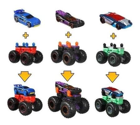 Brinquedo Infantil Carrinho Hot Wheels Trucks Monster Maker