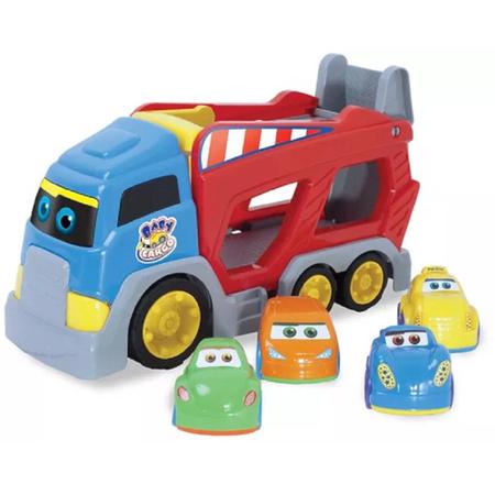 Imagem de Brinquedo Infantil Carrinhos Bebê Com Posto Garagem Caminhão