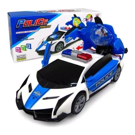 Carro da polícia infantil carro esportivo carro carro modelo de carro som e  luz elétrica universal polícia carro menino gift corrida