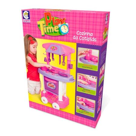 Imagem de Brinquedo Infantil Cotiplás Cozinha Play Time Rosa  (4966)