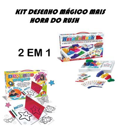 Brinquedo Infantil De Pintura Desenho Magico Com Jogo Rush