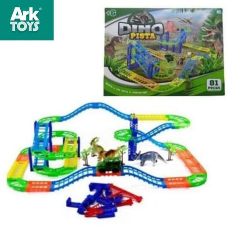 Pista Dinossauro Track Carro Brinquedo Jogo 116 Peças Oferta - Art Brink -  Pistas - Magazine Luiza