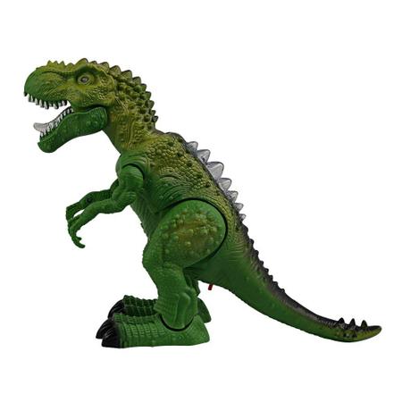 Dinossauro Tiranossauro Rex com Luz e Som Marrom Zoop Toys