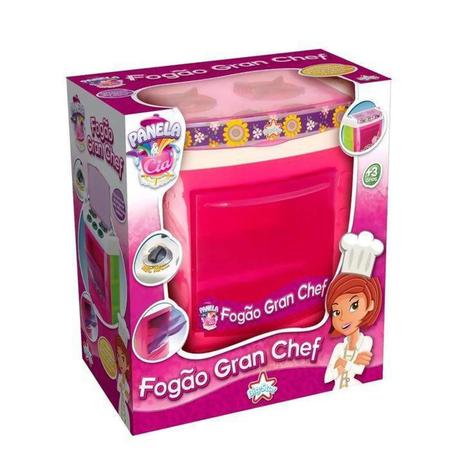 Imagem de Brinquedo Infantil Fogão Gran Chef Rosa Big Star - 700