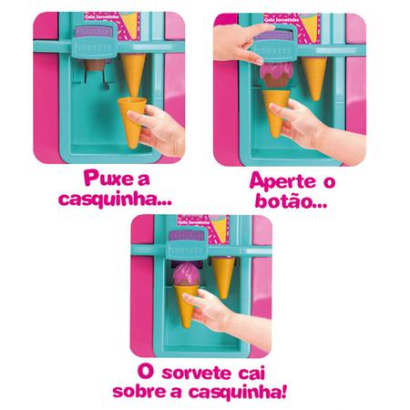 Geladeira Gela Sorvetinho - Sweet Fantasy - Rosa e Ciano - Cardoso Toys -  superlegalbrinquedos