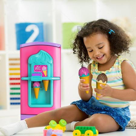 Geladeira Infantil de Menina com Sorvete Cardoso Toys - DengoToys -  Brinquedos e Muito Mais!