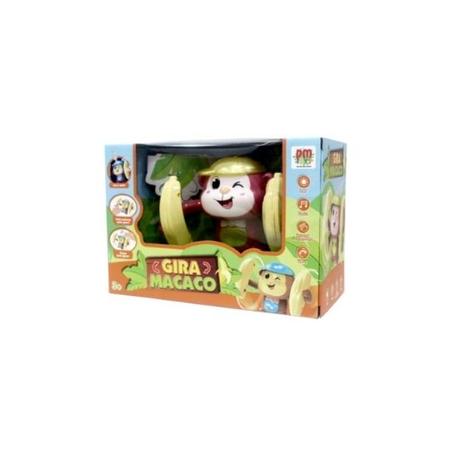 Brinquedo Infantil Gira Macaco Com banana Com Luz E Som Toys - DaiCommerce