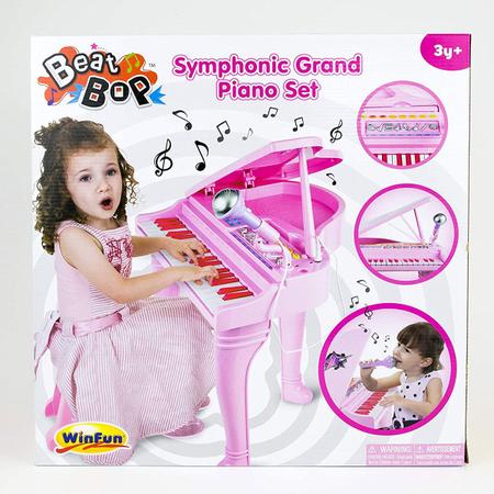 Piano teclado infantil sinfonia instrumento musical brinquedo