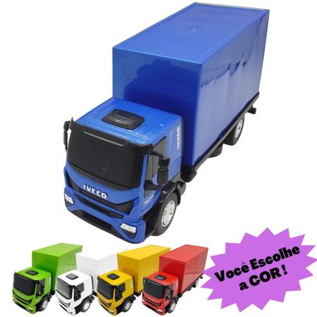 Brinquedo Caminhão Iveco Tector Coletor Azul