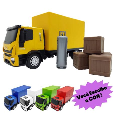 Caminhao Infantil Iveco Tector Bau Usual Brinquedos - Papellotti